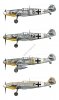 Kagero 15034 Messerschmitt Bf 109s over the Mediterranean Part I (kalkomania/decals) EN/PL